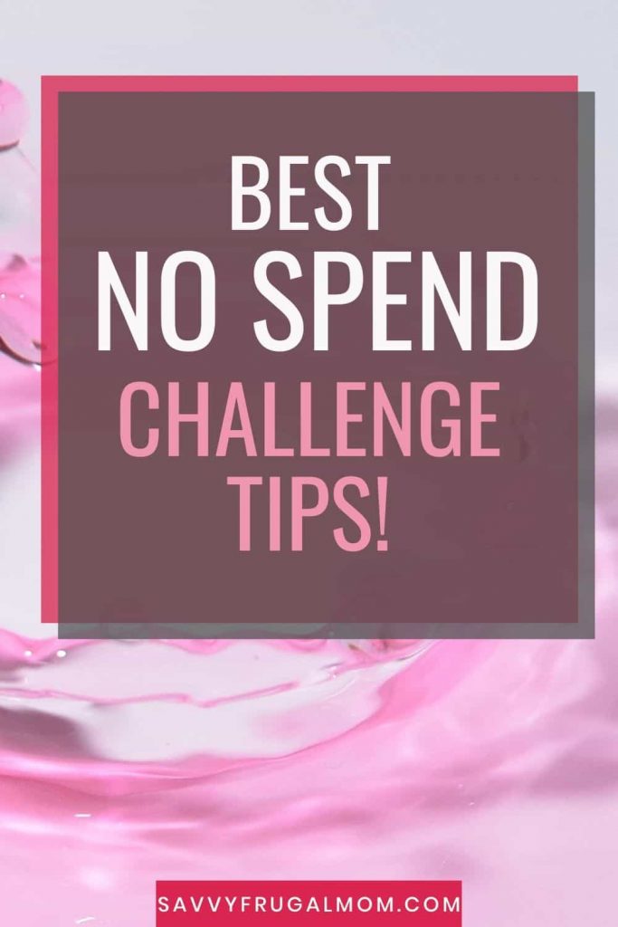 best no spend challenge tips