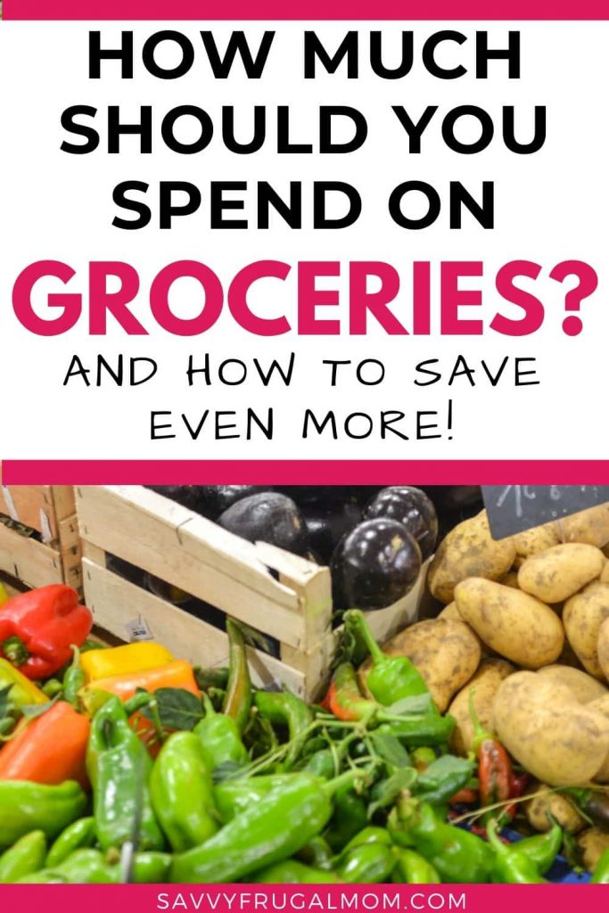 how much should you spend on groceries in a month
