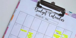 budgeting calendar