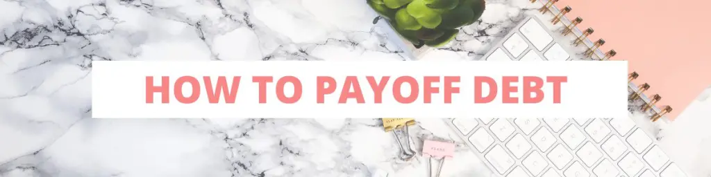 how to payoff debt typed over marble desk